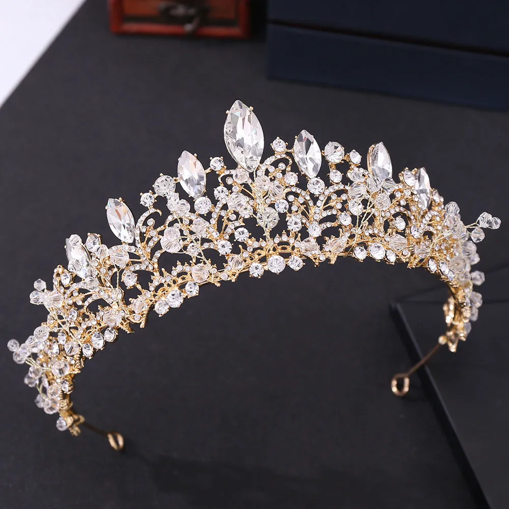 New bridal jewelry, exquisite handmade crystal beads, wedding crown, wedding supplies, alloy accessories