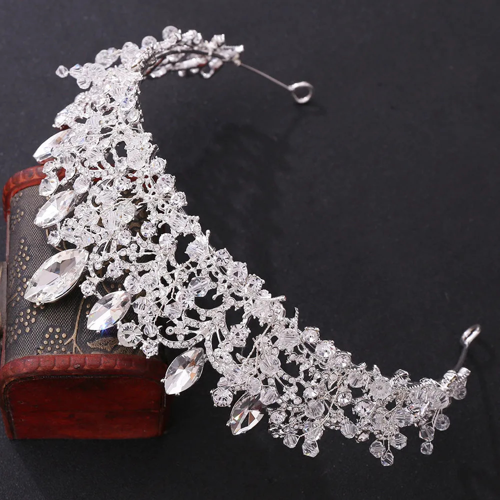 New bridal jewelry, exquisite handmade crystal beads, wedding crown, wedding supplies, alloy accessories