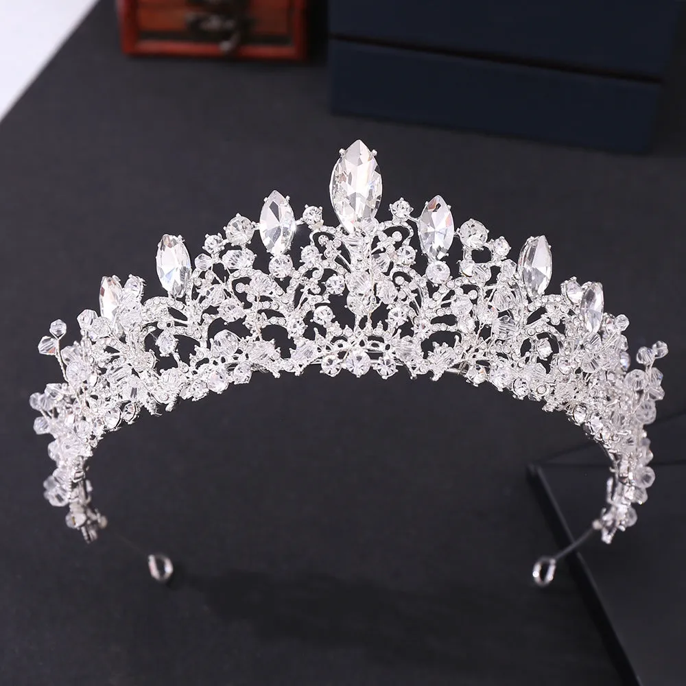 New bridal jewelry, exquisite handmade crystal beads, wedding crown, wedding supplies, alloy accessories