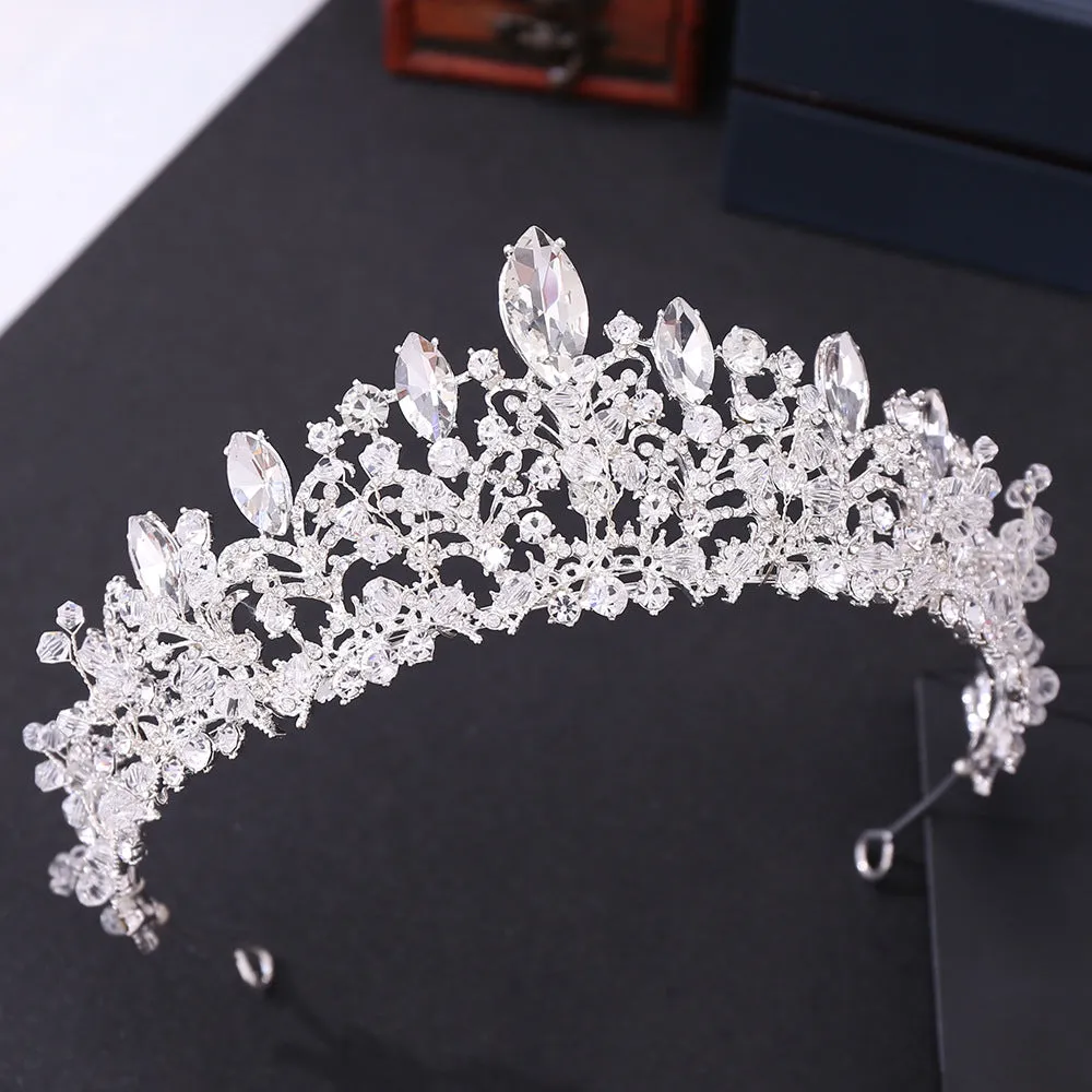 New bridal jewelry, exquisite handmade crystal beads, wedding crown, wedding supplies, alloy accessories