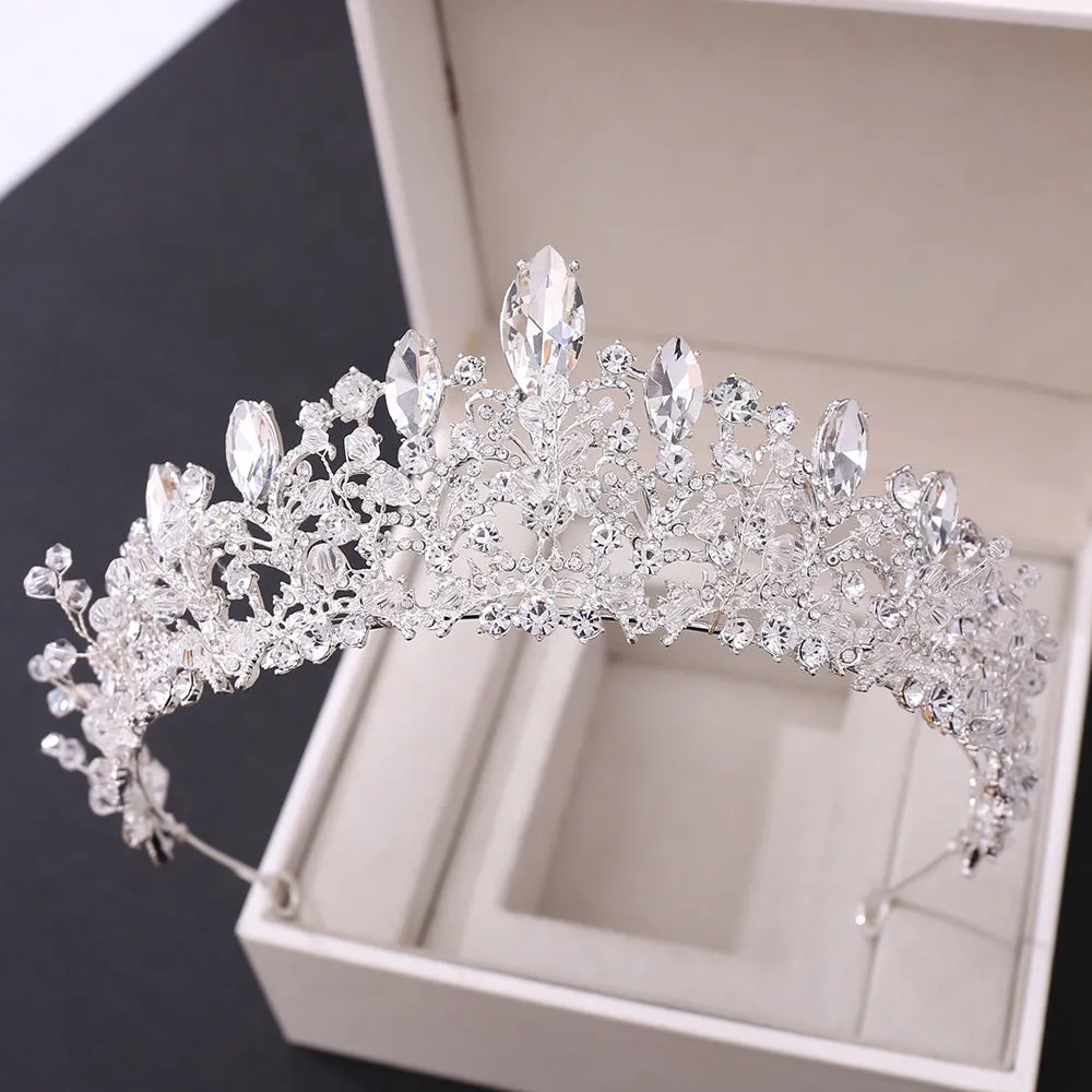 New bridal jewelry, exquisite handmade crystal beads, wedding crown, wedding supplies, alloy accessories