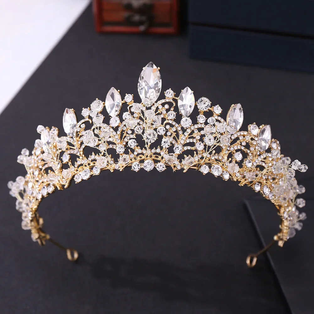 New bridal jewelry, exquisite handmade crystal beads, wedding crown, wedding supplies, alloy accessories