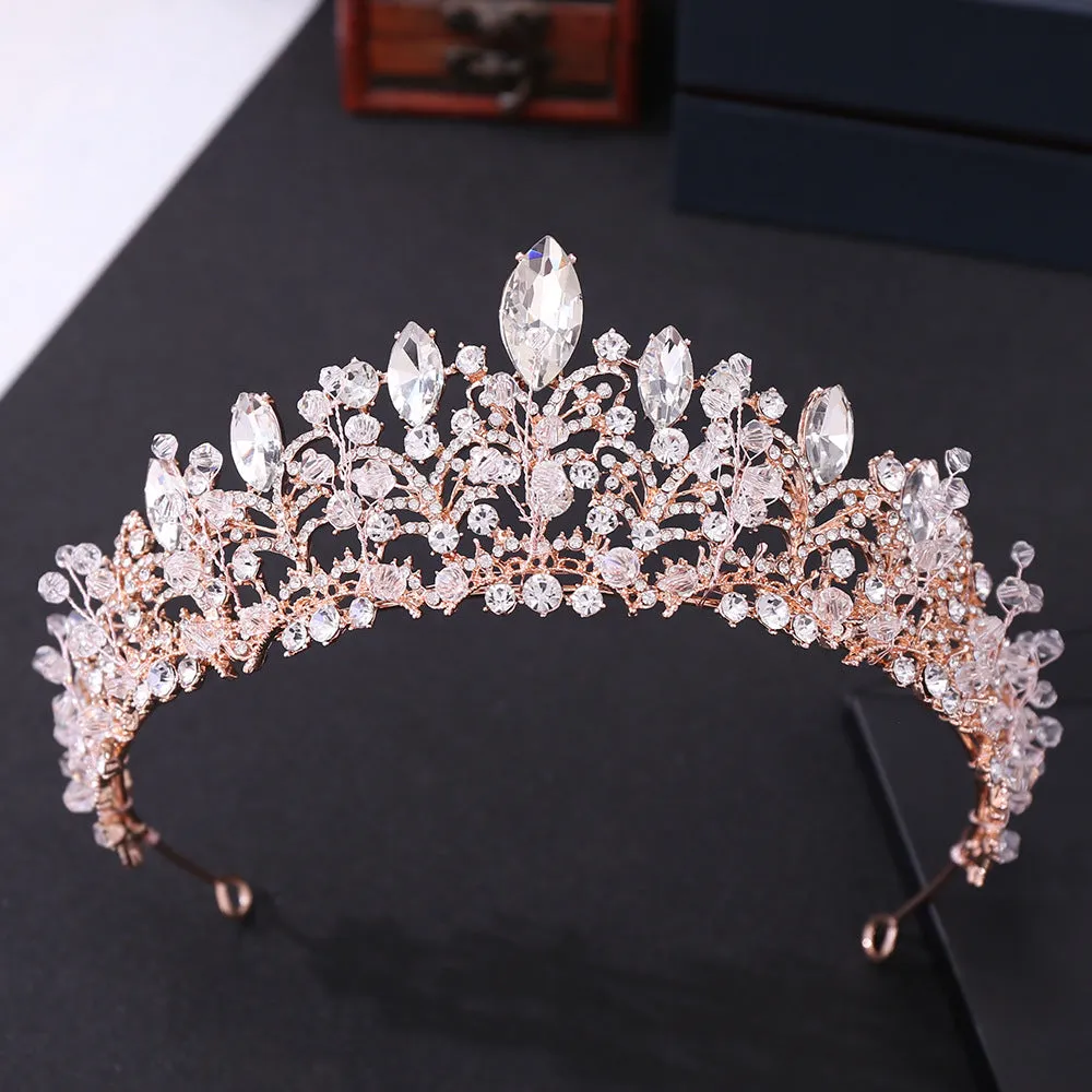 New bridal jewelry, exquisite handmade crystal beads, wedding crown, wedding supplies, alloy accessories