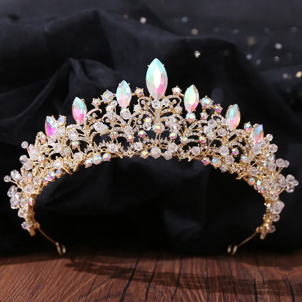 New bridal jewelry, exquisite handmade crystal beads, wedding crown, wedding supplies, alloy accessories