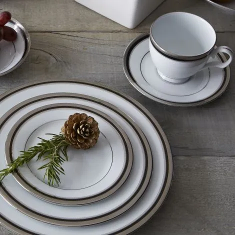 Noritake Silver Austin Platinum Dinnerware Set