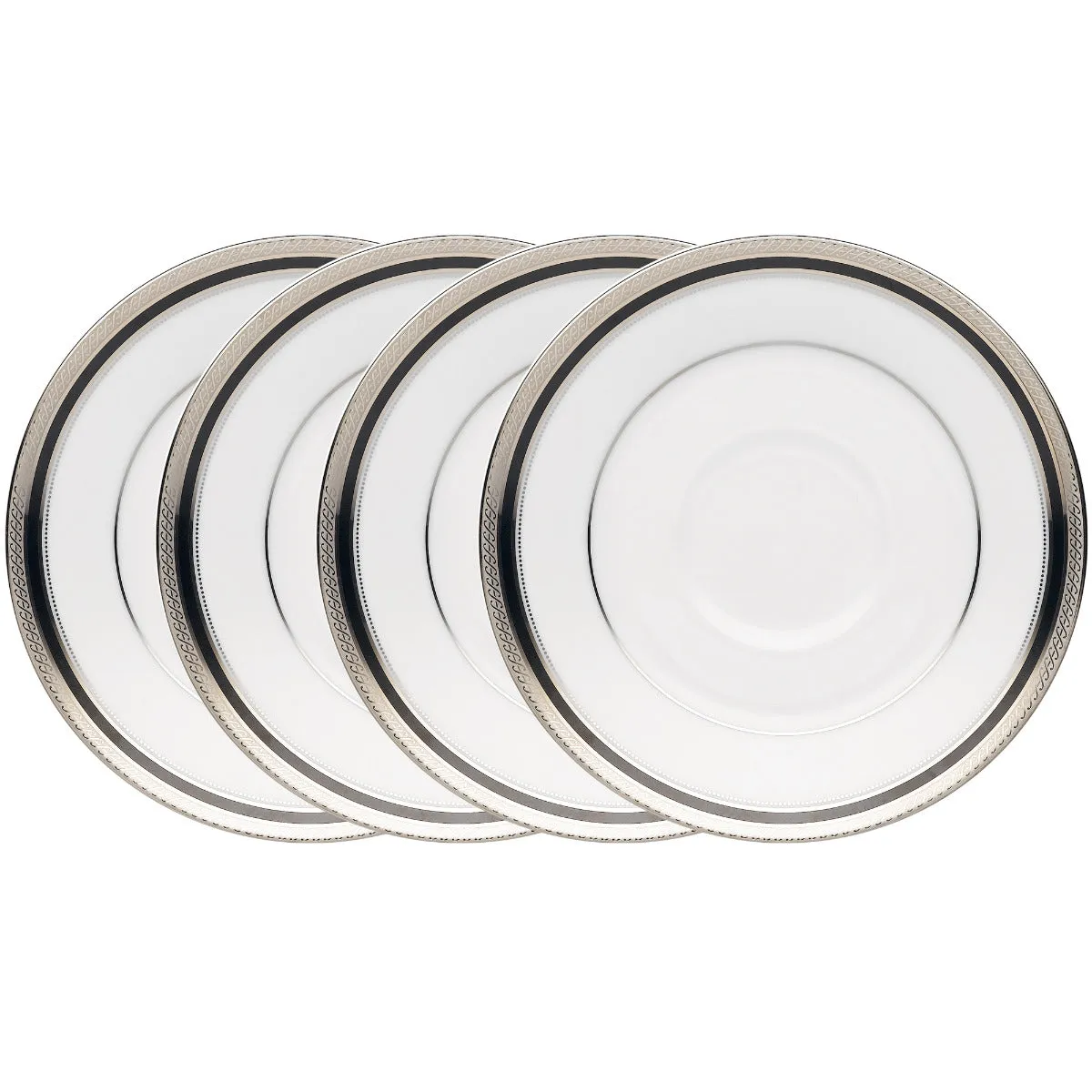 Noritake Silver Austin Platinum Dinnerware Set