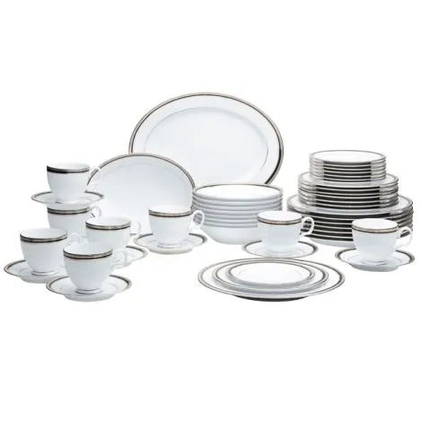 Noritake Silver Austin Platinum Dinnerware Set