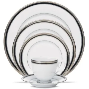 Noritake Silver Austin Platinum Dinnerware Set