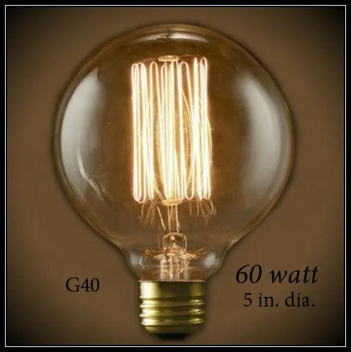 Nostalgic Globe G40 Vintage Light Bulb 60 Watt