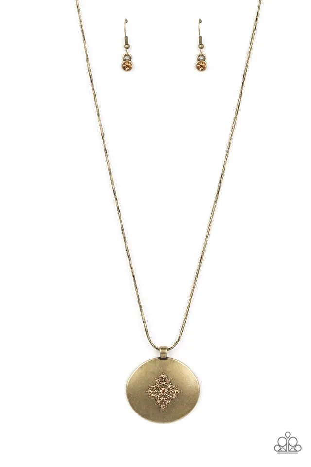 Paparazzi Necklace ~ Center of the Cosmos - Brass