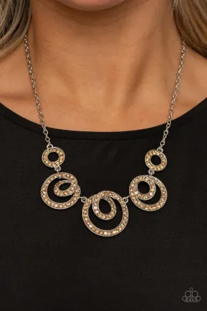 Paparazzi Necklace ~ Total Head-Turner - Brown