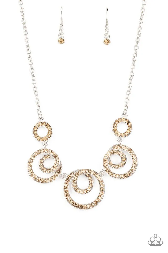 Paparazzi Necklace ~ Total Head-Turner - Brown