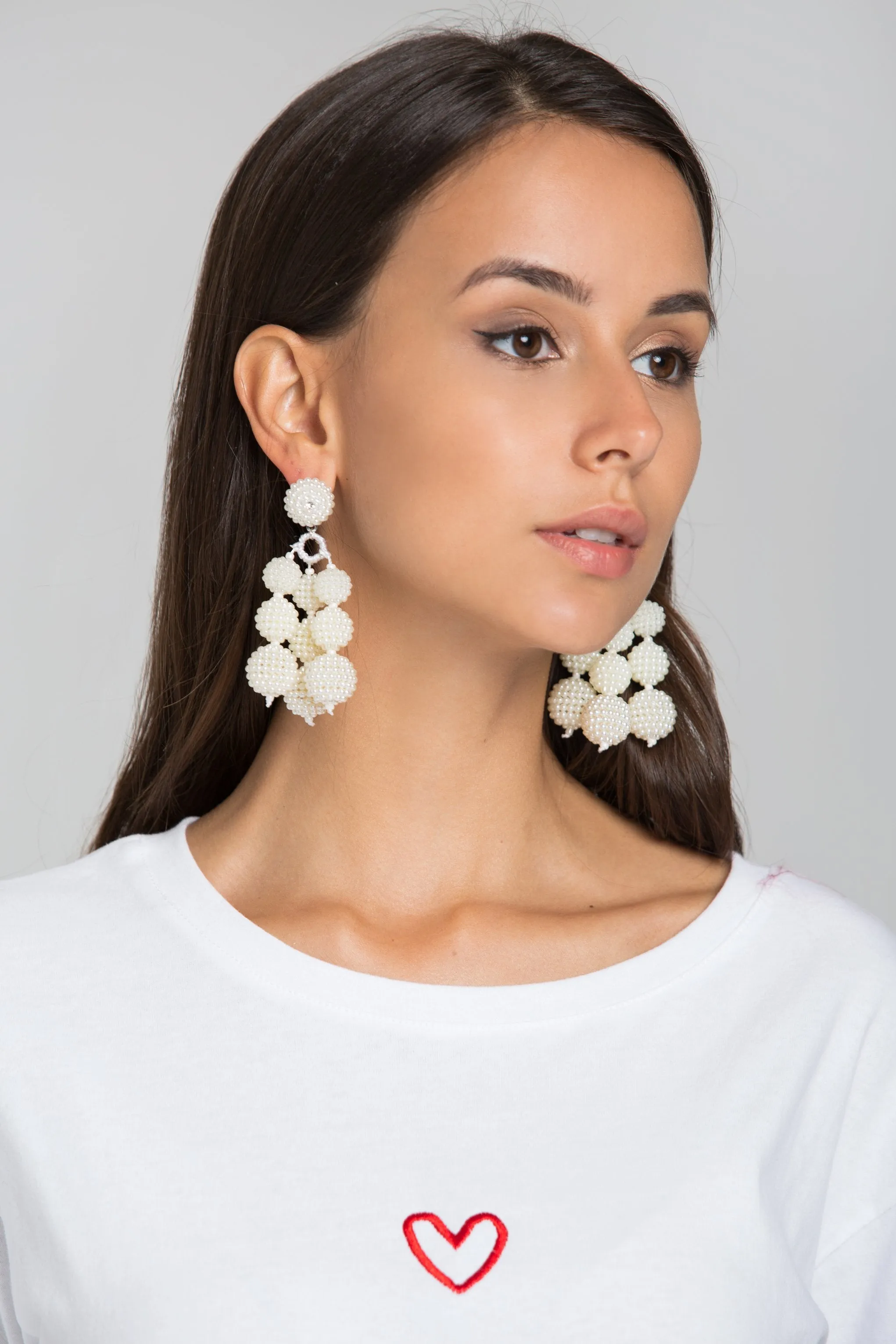 Pearl Caviar Ball Tiered Earrings