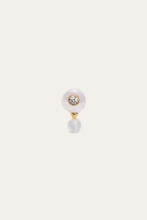 Pearl Essence Gold Vermeil Double Stud