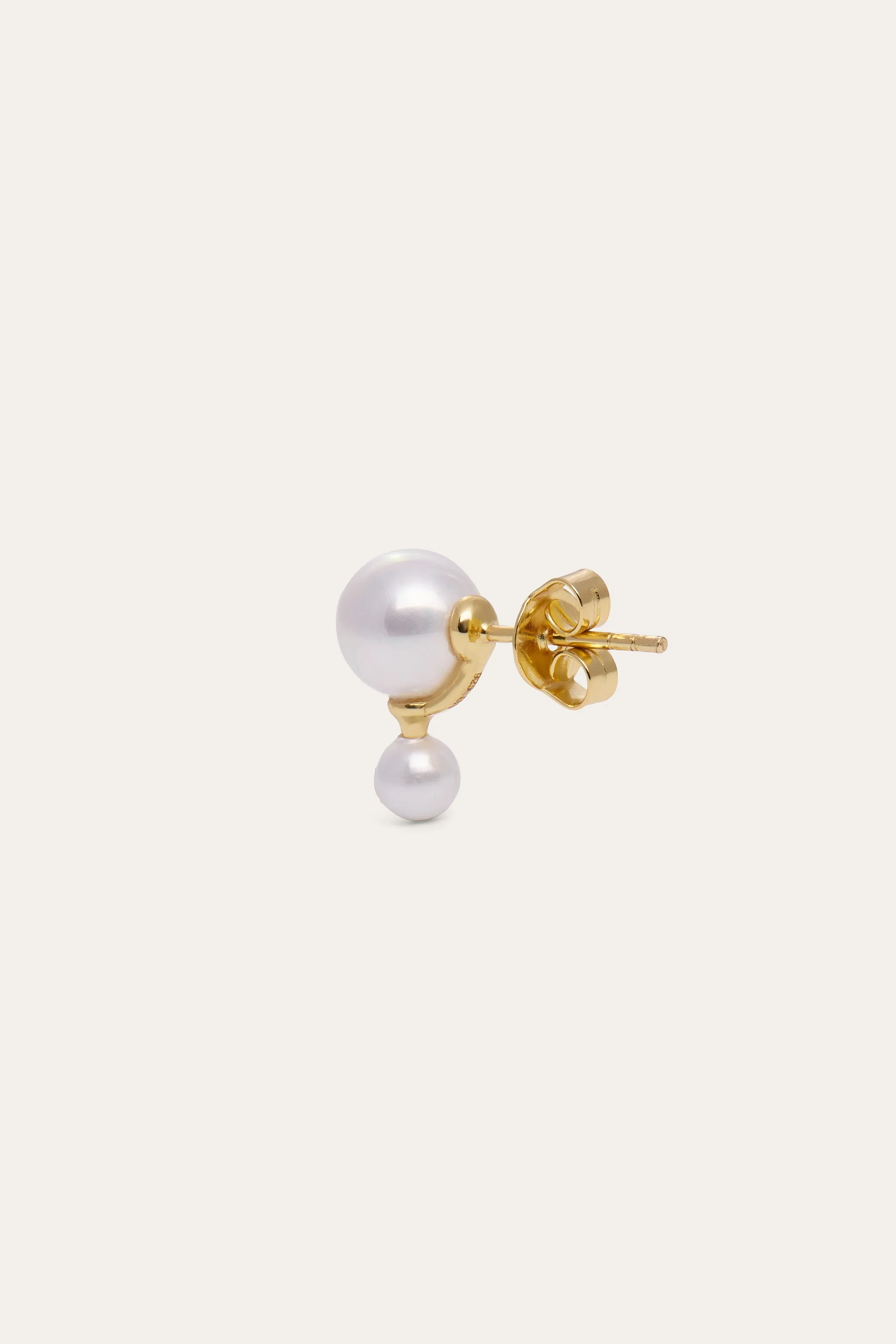 Pearl Essence Gold Vermeil Double Stud