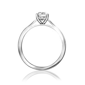 PLATINUM 0.27CTS DIAMOND SOLITAIRE RING 3734/1