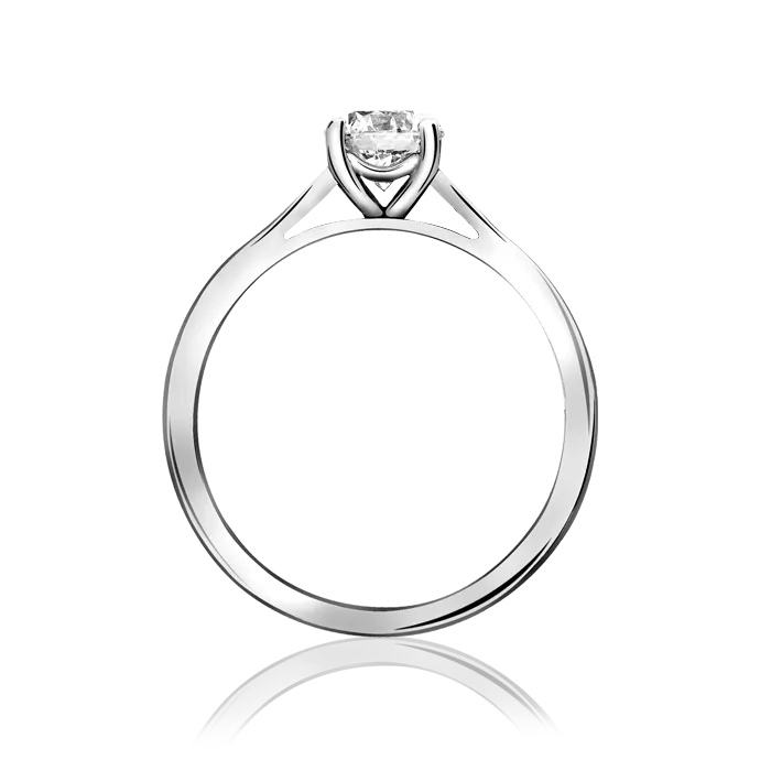 PLATINUM 0.27CTS DIAMOND SOLITAIRE RING 3734/1