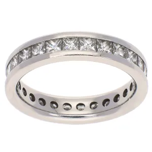 Platinum Diamond Eternity Band Ring