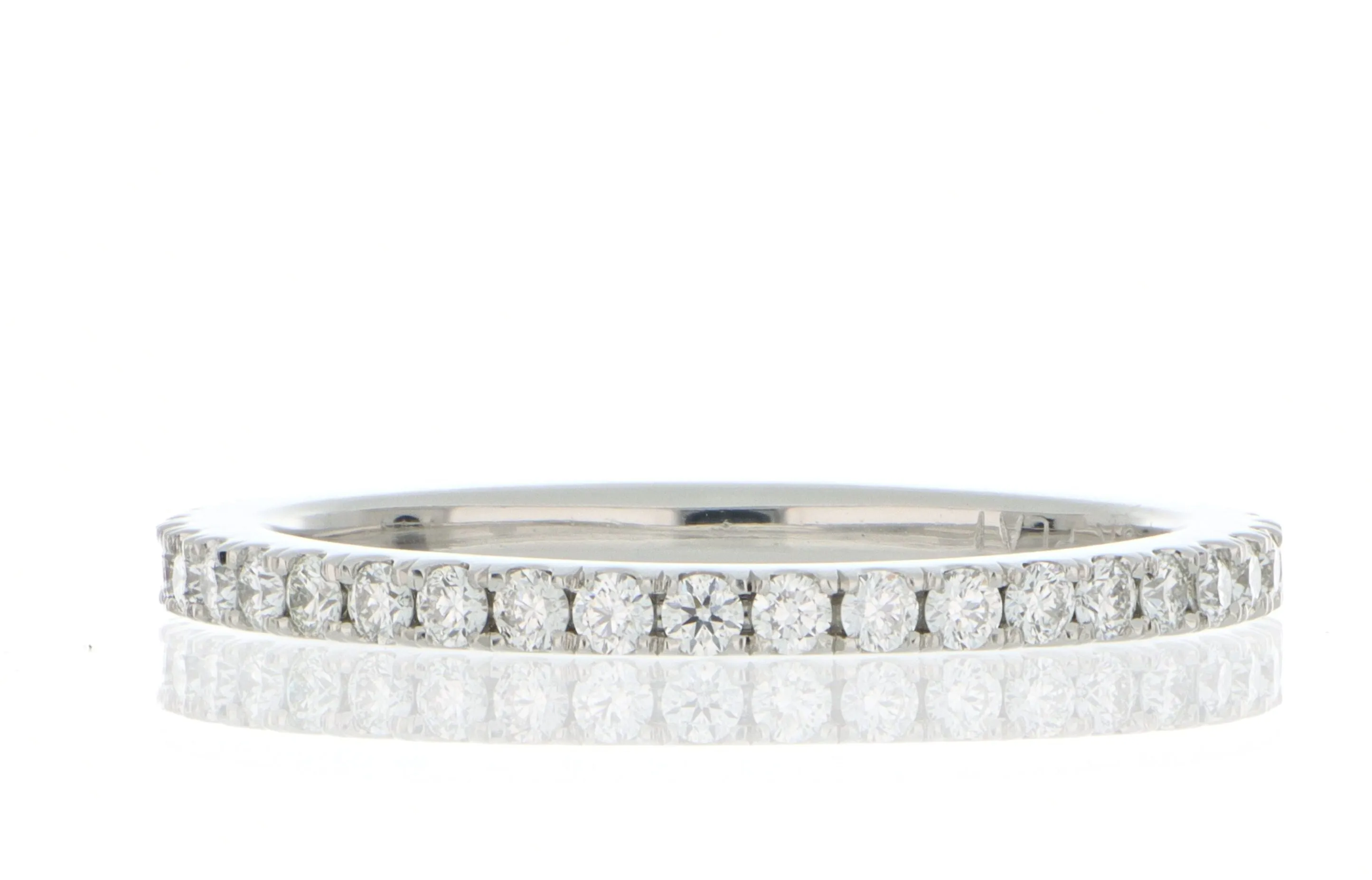 Platinum Split Prong Diamond Eternity Band