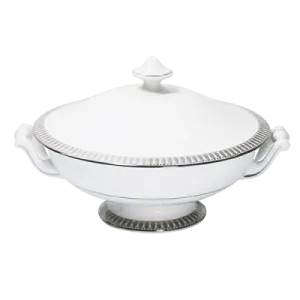 Plumes Platinum Covered Vegetable Dish