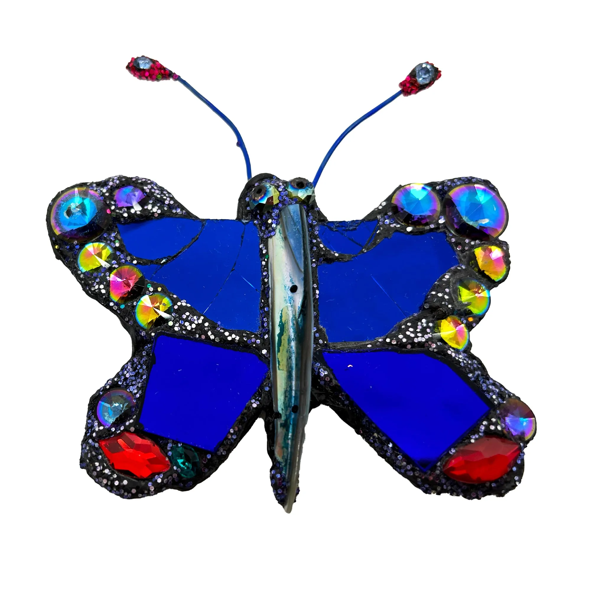 POLLINATOR - BLUE & RED BUTTERFLY BROOCH, 2023