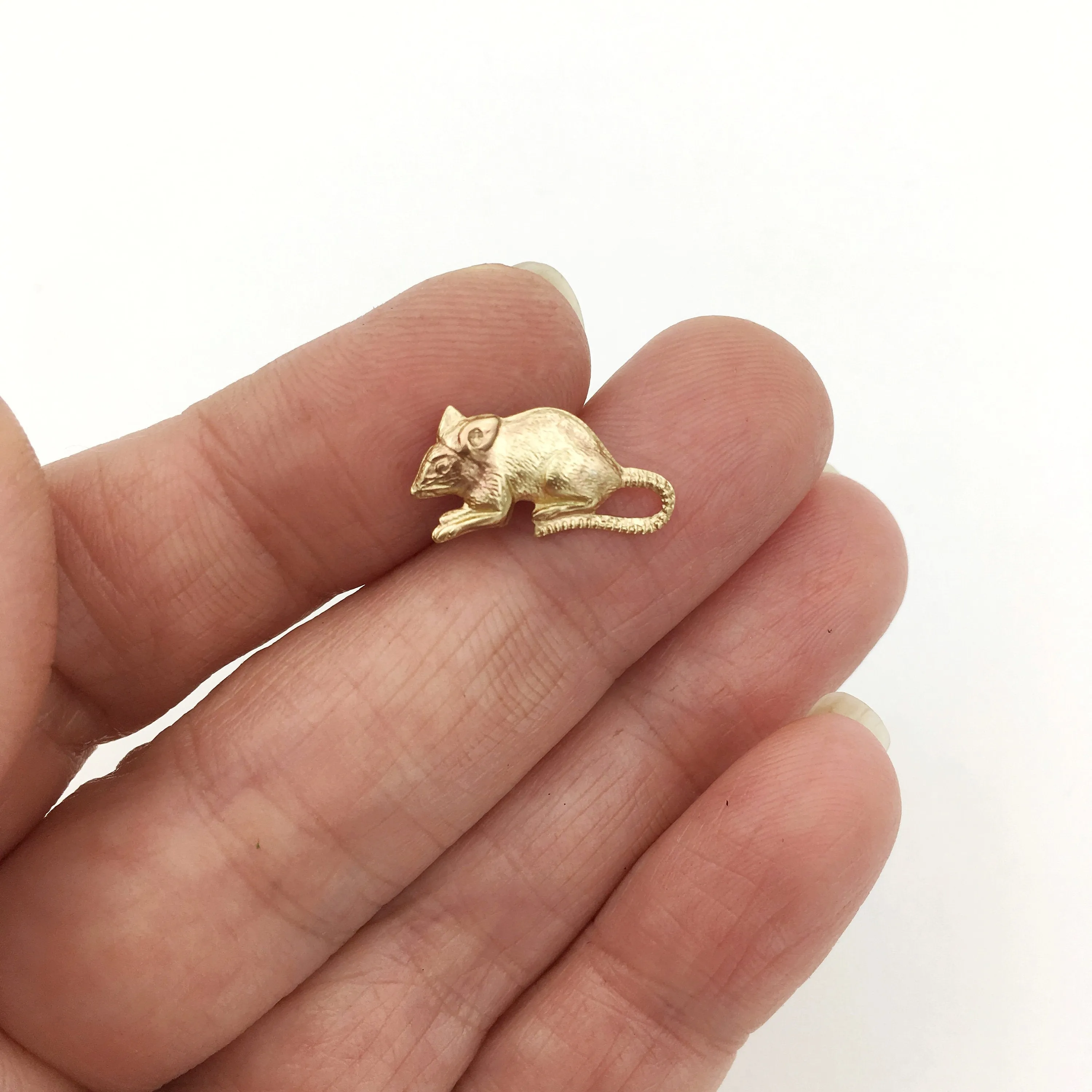 Rat or Mouse Lapel Pin Tie Tack or Brooch