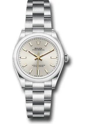 Rolex Oyster Perpetual 31 Watch - Domed Bezel - Silver Index Dial - Oyster Bracelet - 2020 Release - 277200 sio