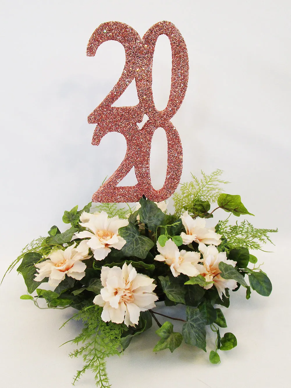 Rose Gold Graduation centerpiece