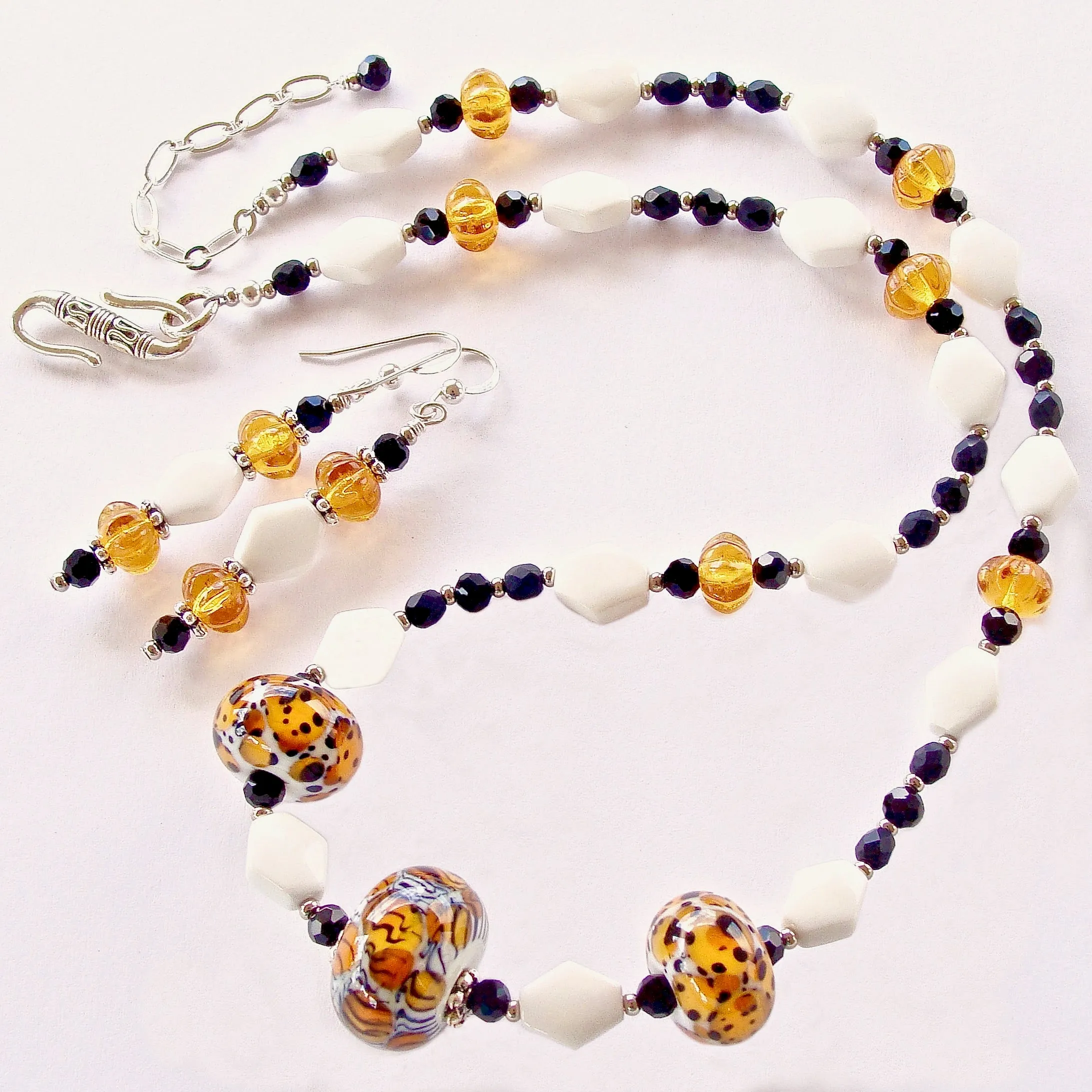 Shere: Leopard Print Jewelry with Art Glass