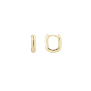 Small Rectangle Hoop Earrings