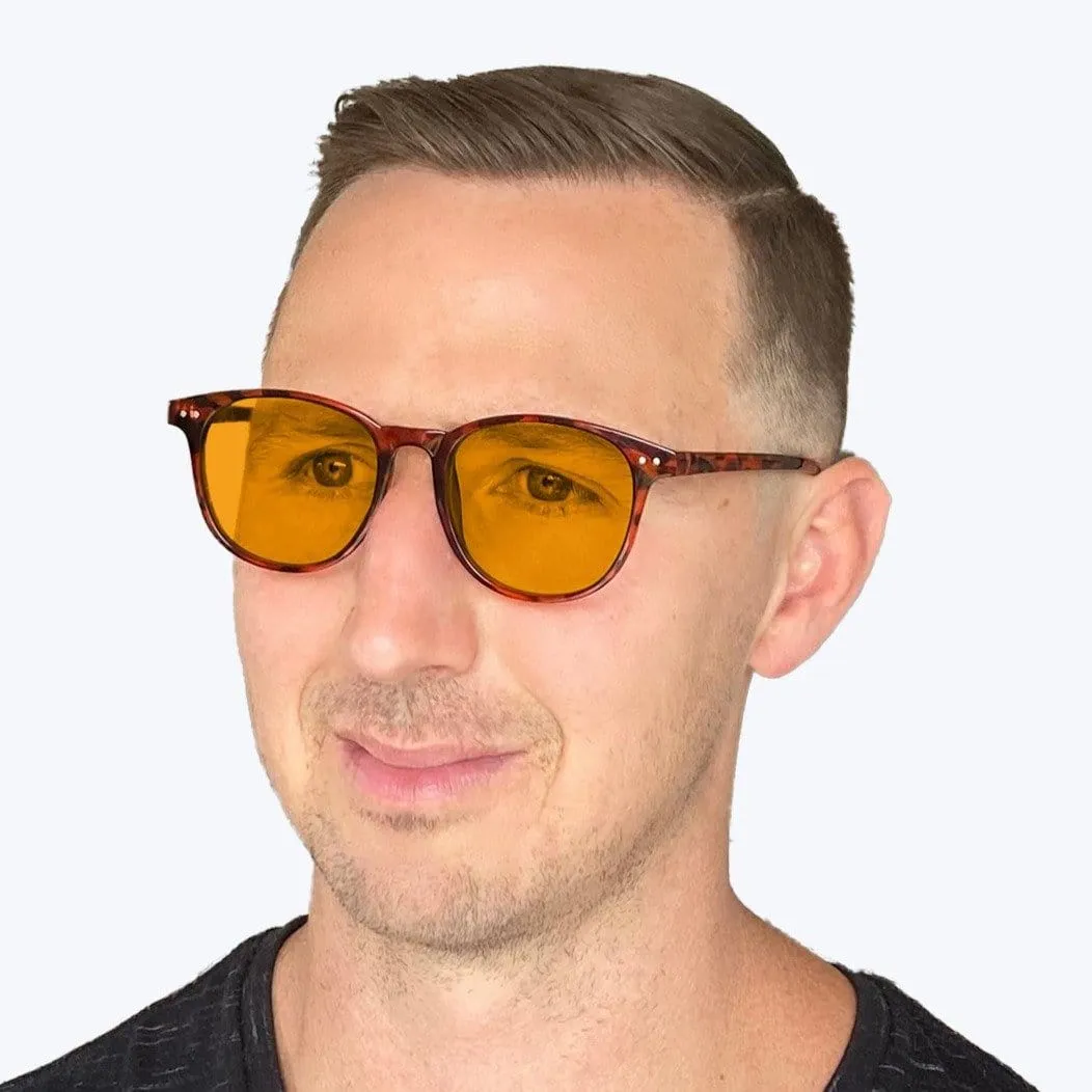 SunDown Billie Blue Blocking Glasses - Tortoise - Prescription