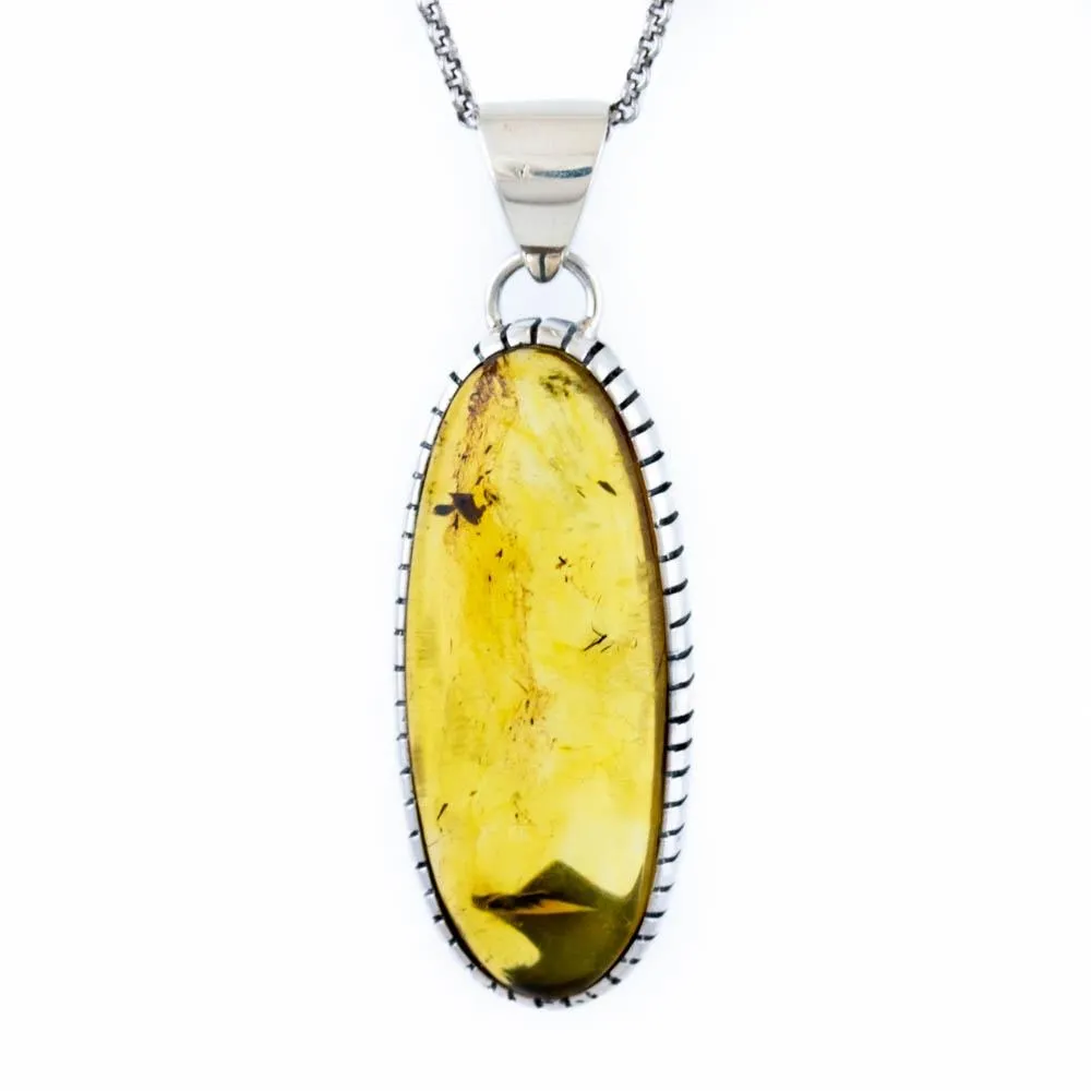 Sunny Mexican Amber Pendant