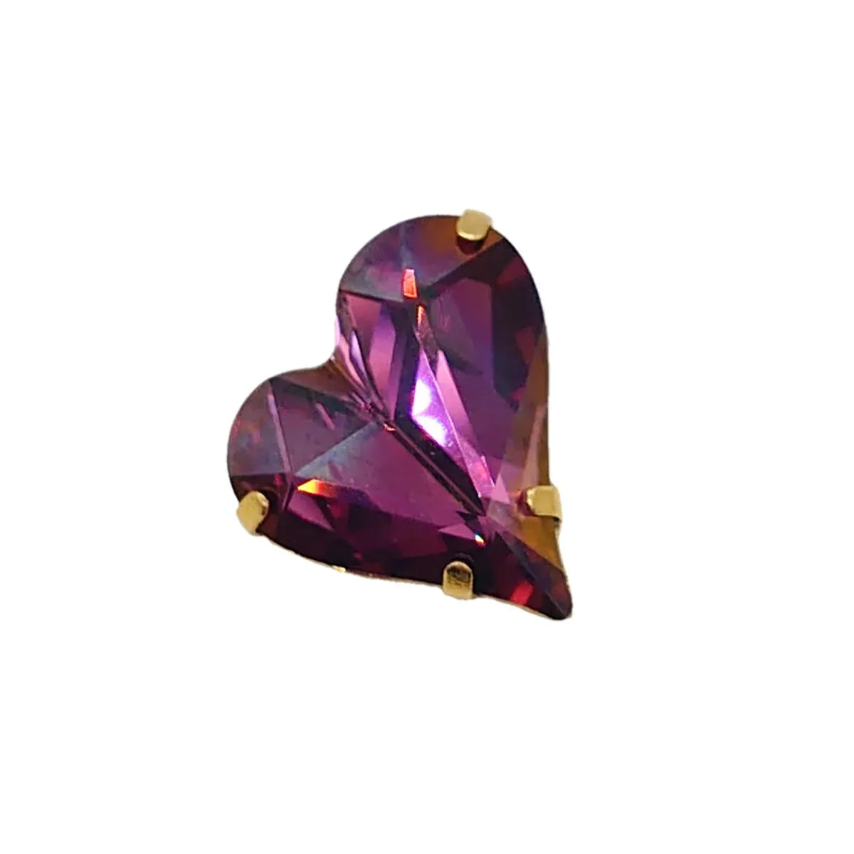 Swarovski Crystals Heart Brooch