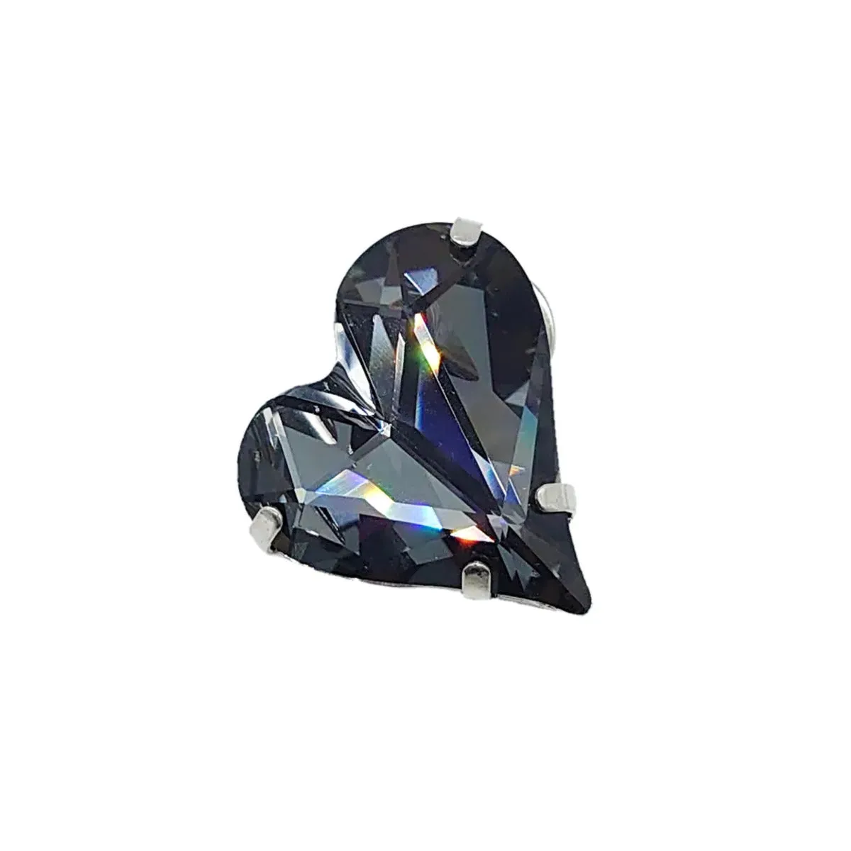 Swarovski Crystals Heart Brooch