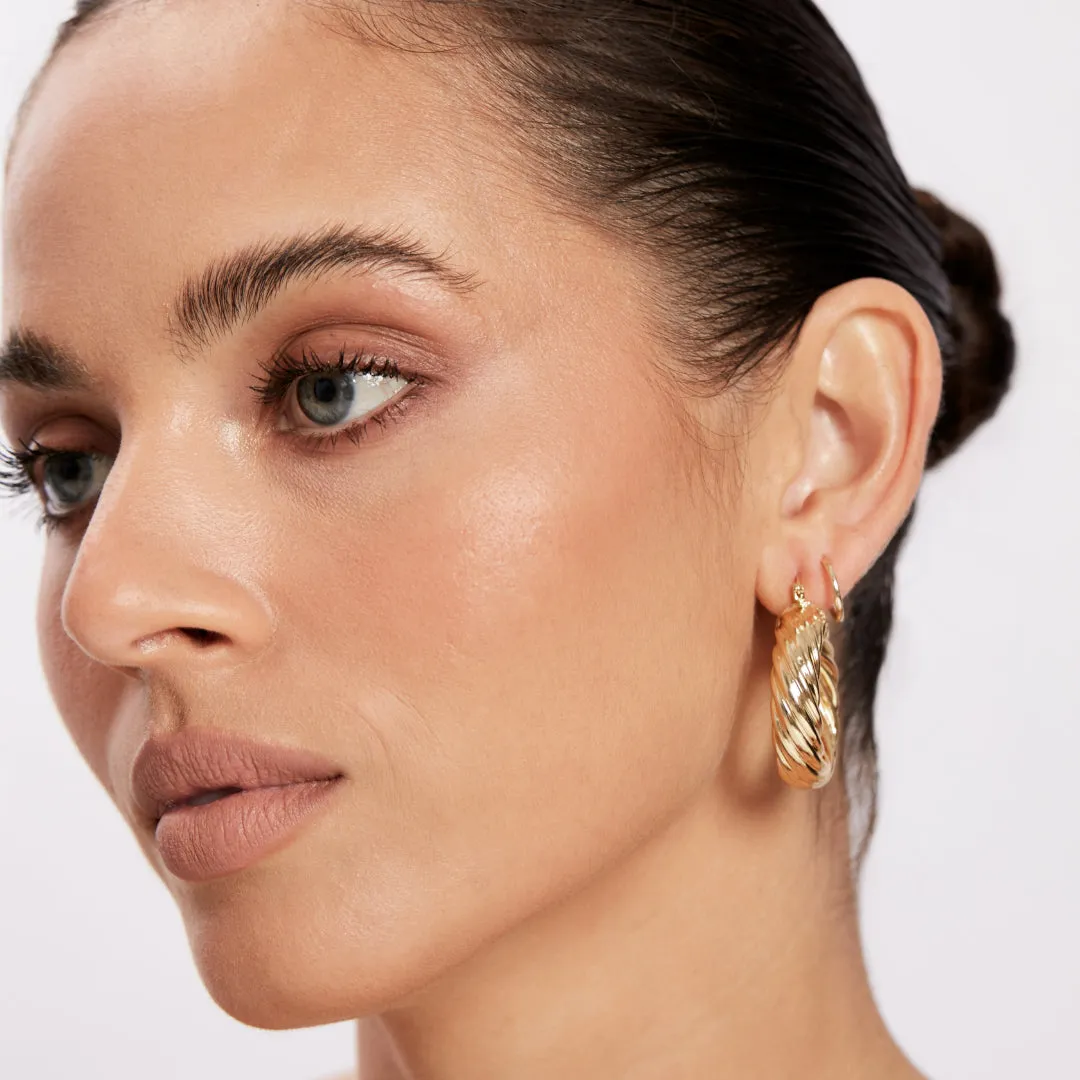 Tamara Hoop Earrings - Gold