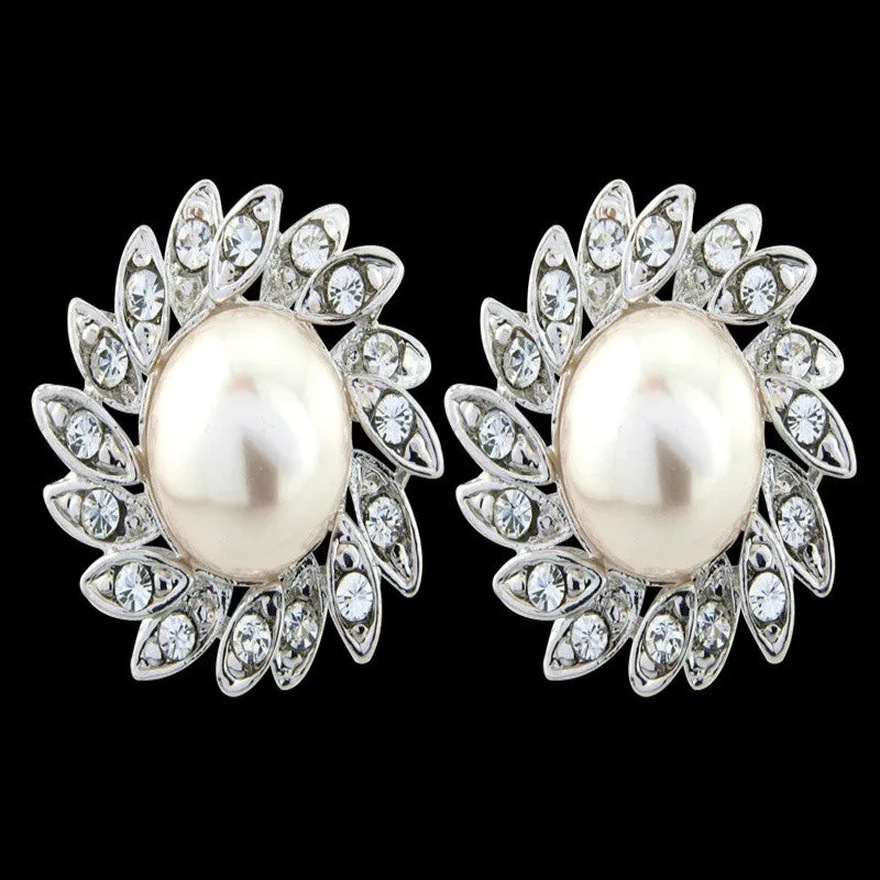 Ursula Crystal and Pearl Earrings