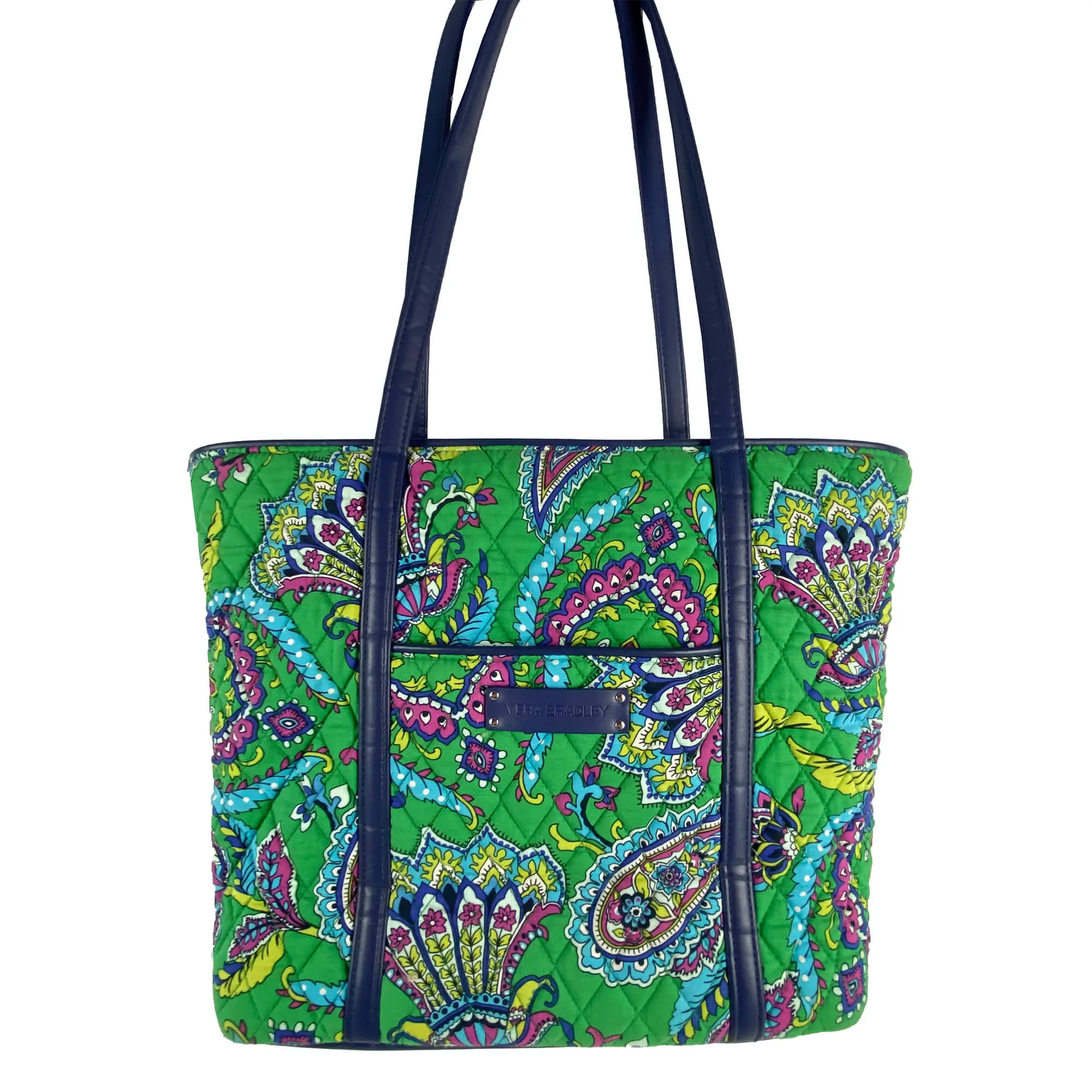 Vera Bradley Emerald Paisley Shoulder Tote Bag