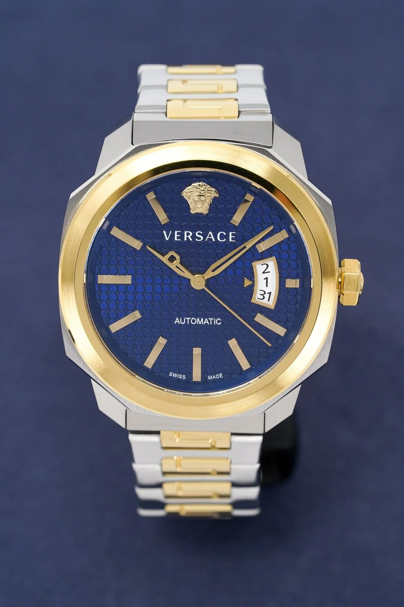 Versace Men's Watch Dylos Automatic  Blue Two-Tone VEAG00222