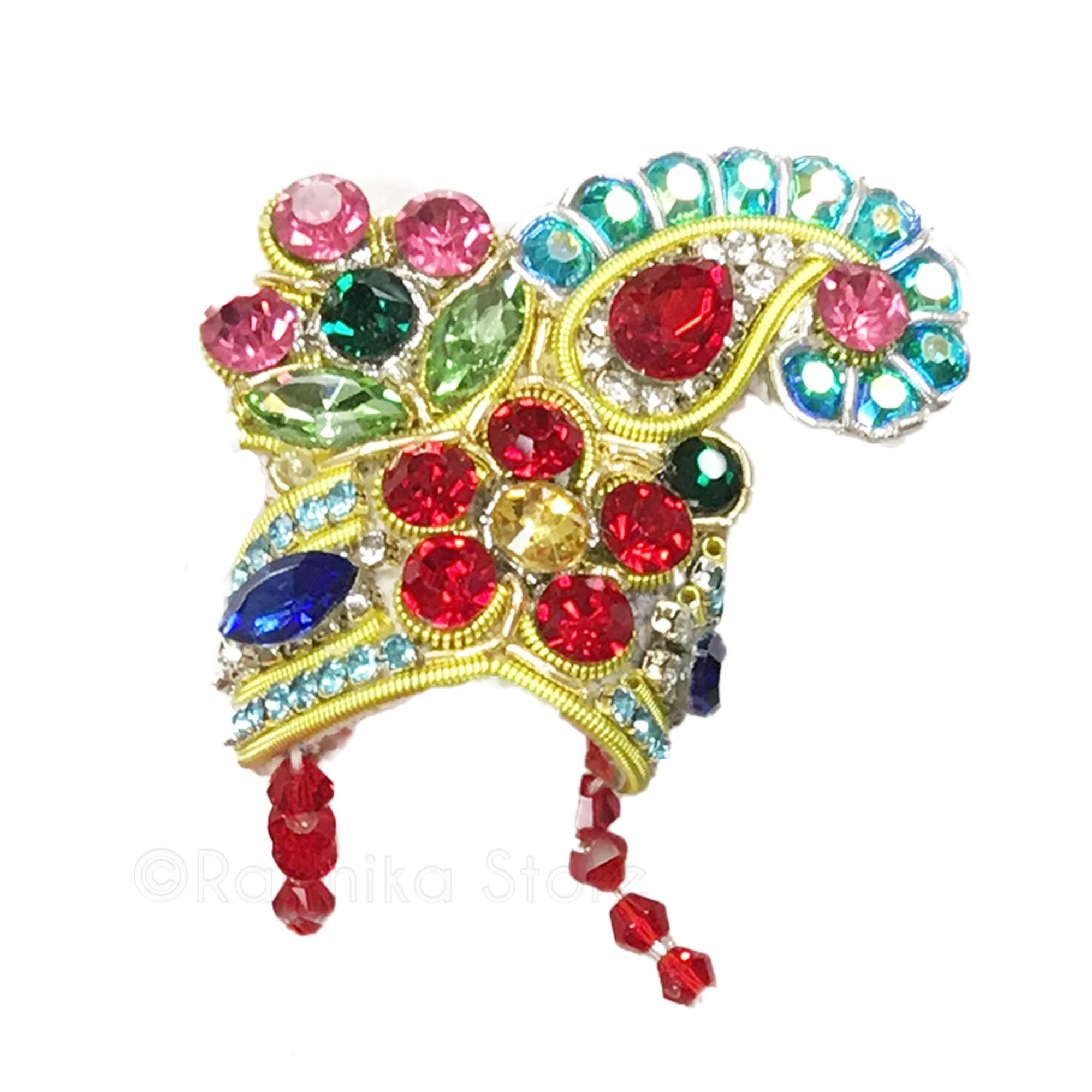 Vrindavan Flowers - Deity Crown and Necklace Set