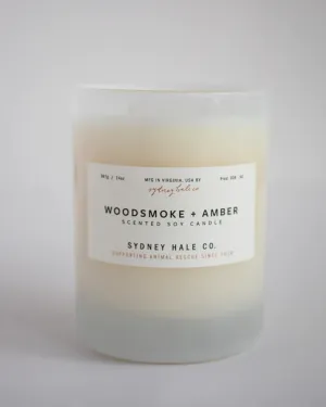 Woodsmoke & Amber Candle