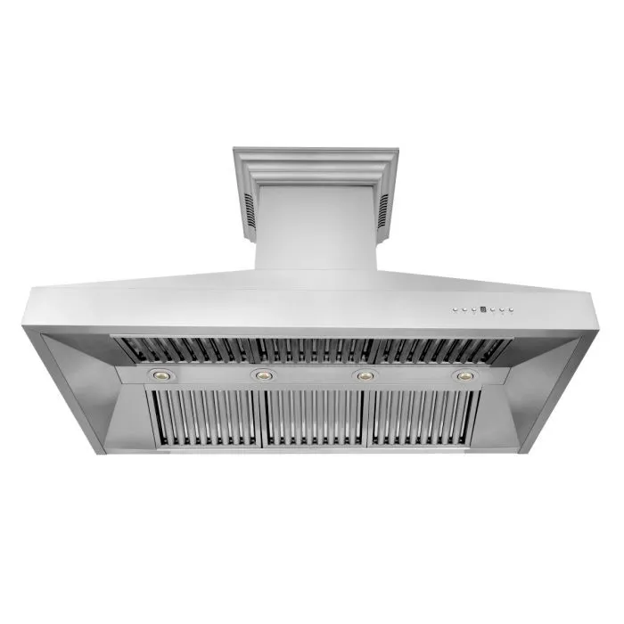 ZLINE 30 IN. Professional Wall Mount Range Hood in Stainless Steel with Built-In CrownSound® BlueTooth Speakers (667CRN-BT-30)